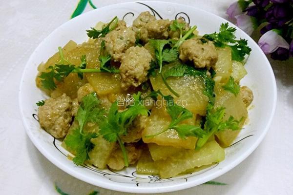 冬瓜酿肉丸的做法图解13