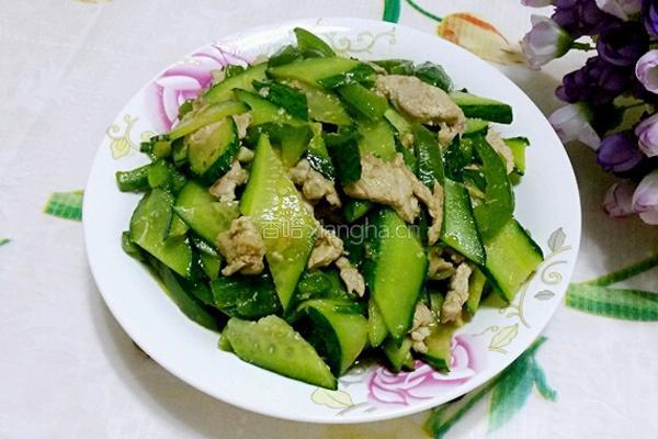 黄瓜溜肉片的做法图解10