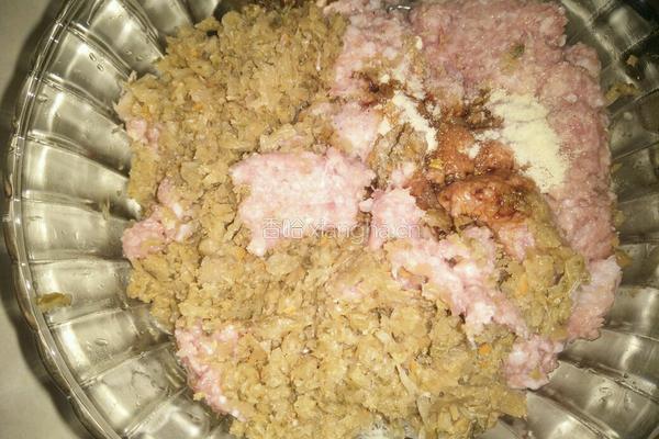 梅干菜蒸肉饼的做法图解5