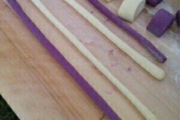 紫薯麻花馒头的做法图解7