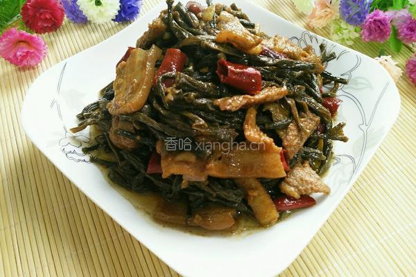 五花肉烧干豆角的做法图解9