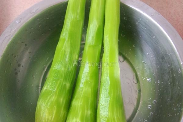 肉炒莴笋的做法图解2