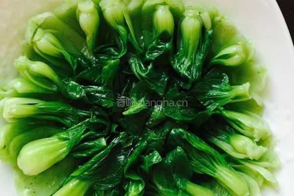 香菇油菜的做法图解3