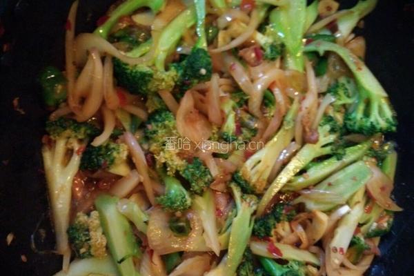 麻辣西兰花干锅的做法图解6