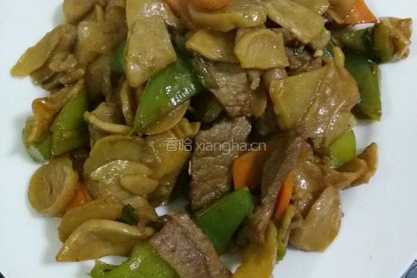 牛肉炒杏鲍菇土豆干的做法图解9