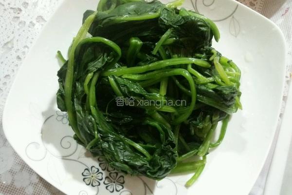 花生米拌菠菜的做法图解3