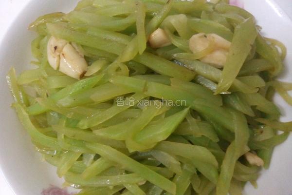 蚝油炒莴笋的做法图解6