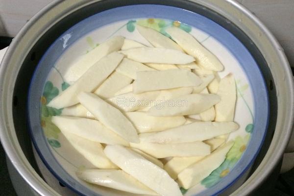 山药豆沙芝麻饼的做法图解2