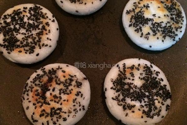 山药豆沙芝麻饼的做法图解19
