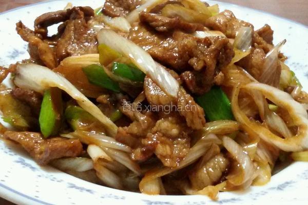 葱爆肉的做法图解9