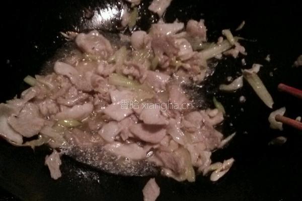 孜然肉片的做法图解3
