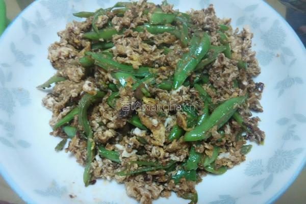 虾酱炒豆角的做法图解7