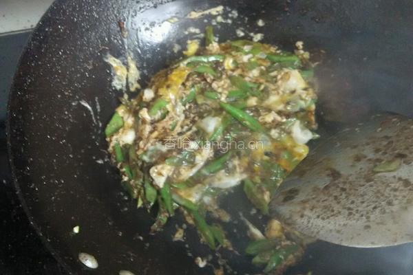 虾酱炒豆角的做法图解6