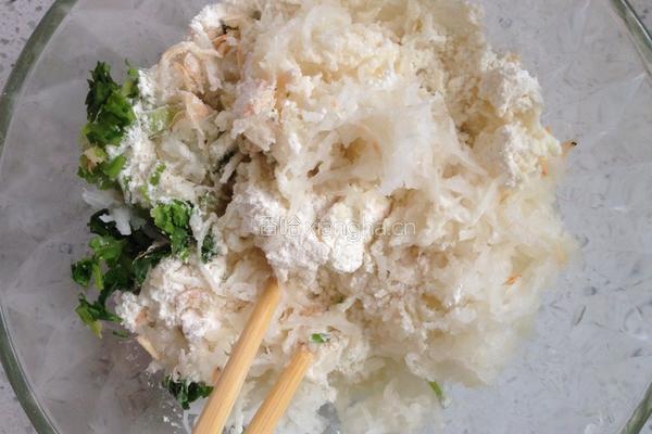 白萝卜丝饼的做法图解4