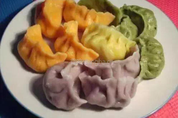 彩色水饺。的做法图解10
