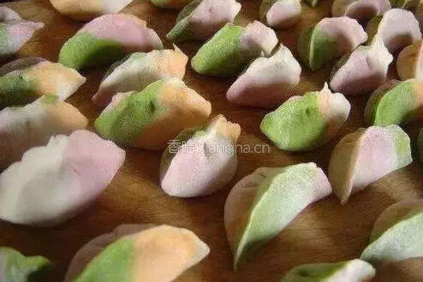 彩色水饺。的做法图解7