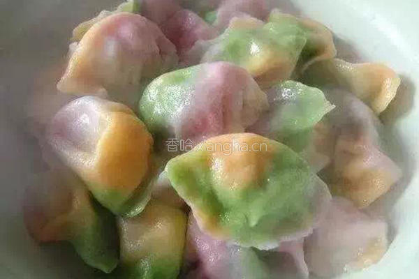 彩色水饺。的做法图解9