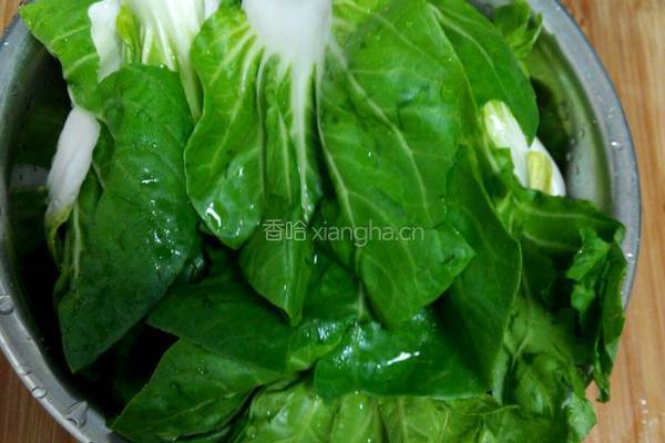 香菇青菜。的做法图解4
