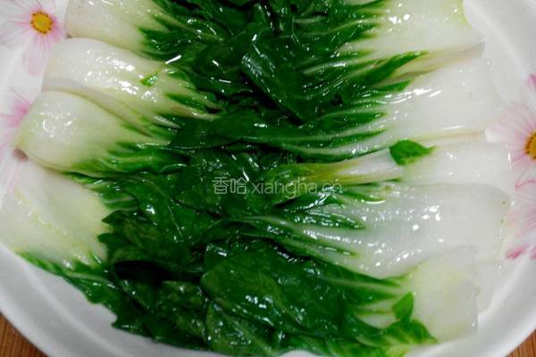 香菇青菜。的做法图解12