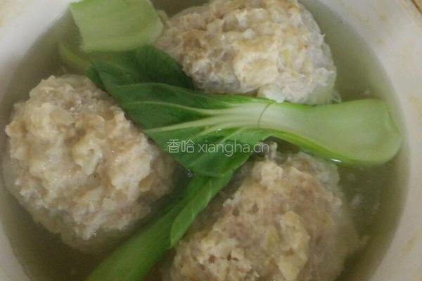 清炖狮子头的做法图解3