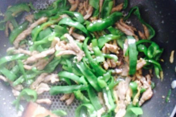 青椒肉丝的做法图解8