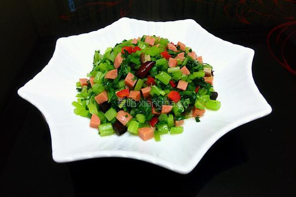 火腿肠芹菜碎的做法图解9