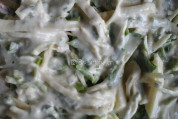 芹菜叶土豆丝煎饼的做法图解4