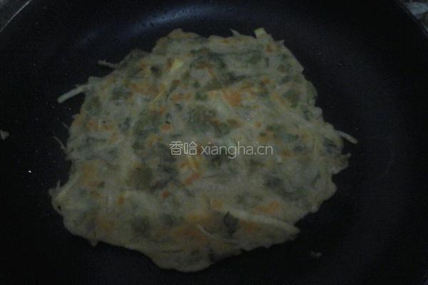 芹菜叶土豆丝煎饼的做法图解6