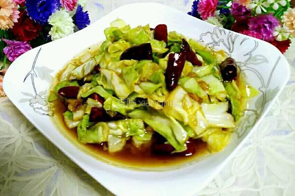 香辣圆白菜的做法图解5
