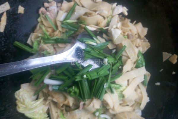 炒绿豆皮饼的做法图解4