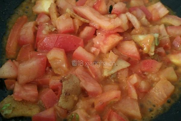 番茄烧豆腐的做法图解4