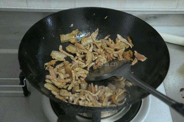 干辣椒炒肉丝的做法图解3