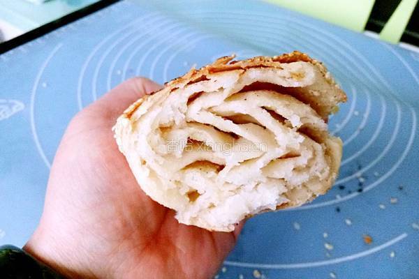 五香发面芝麻饼的做法图解18