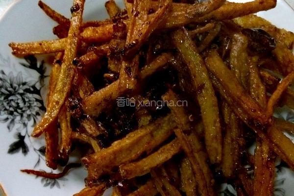 干煸藕丝的做法图解9