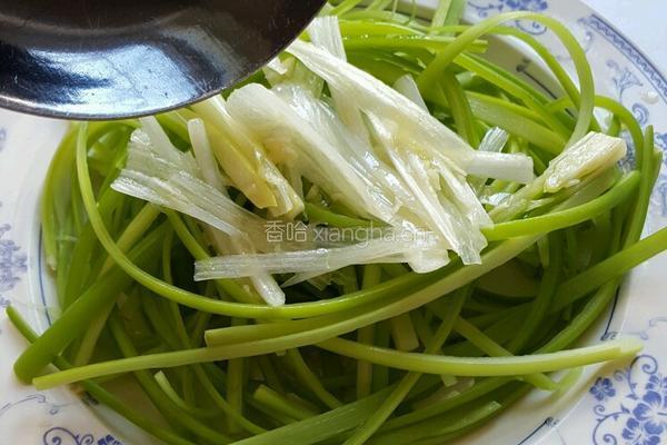 凉拌蒜苔的做法图解4