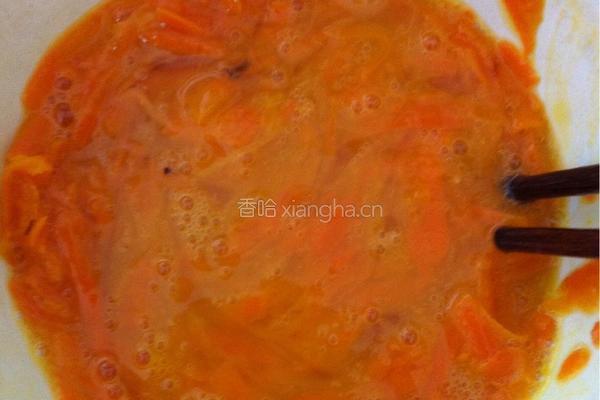 胡萝卜蛋饼的做法图解3