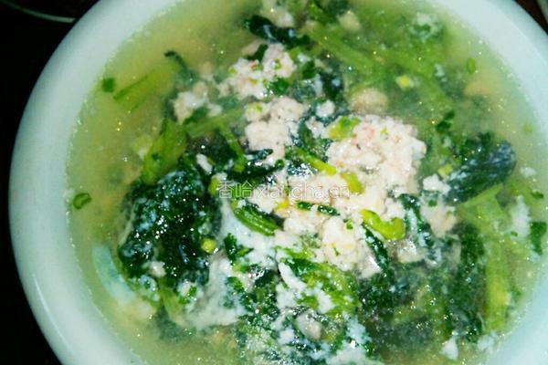 虾豆腐青菜汤的做法图解6