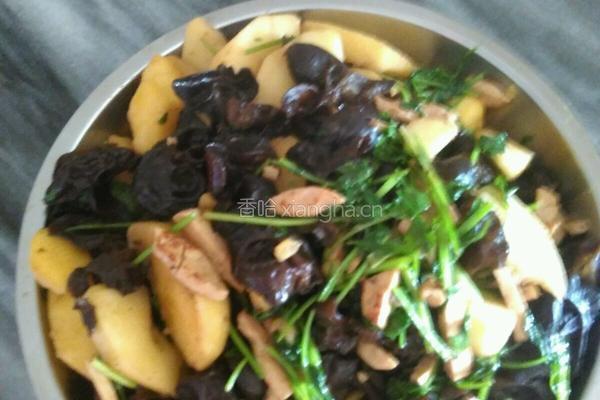 木耳苹果炒瘦肉的做法图解6