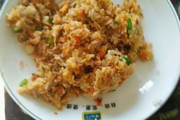 豆酱蛋炒饭的做法图解6