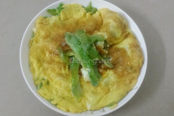 蛋煎苦瓜的做法图解5