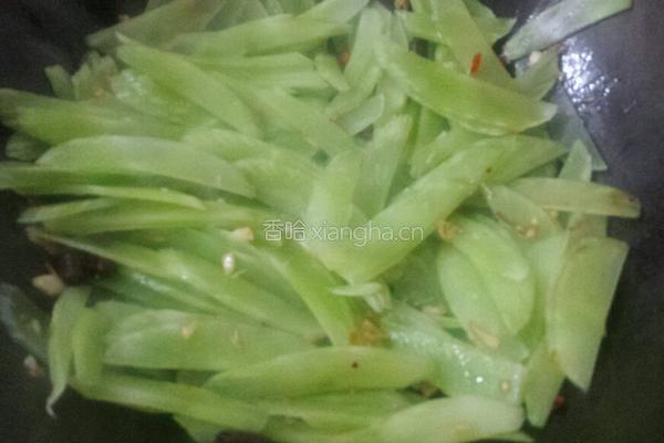 莴笋炒肉的做法图解6