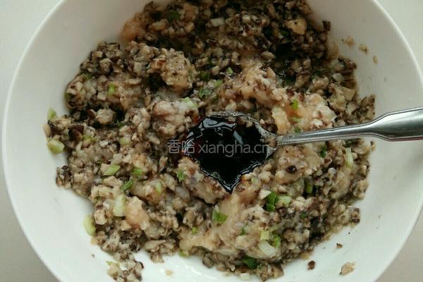 黄豆酱-香菇鸡肉酿豆腐的做法图解10