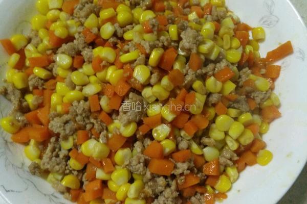 肉粒炒玉米的做法图解6