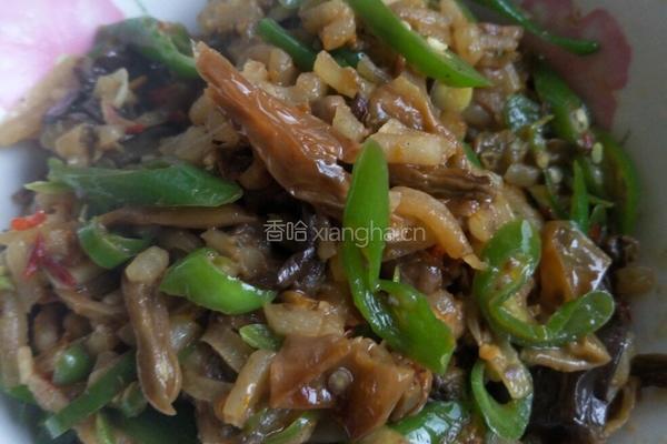 凉薯炒外婆菜的做法图解5