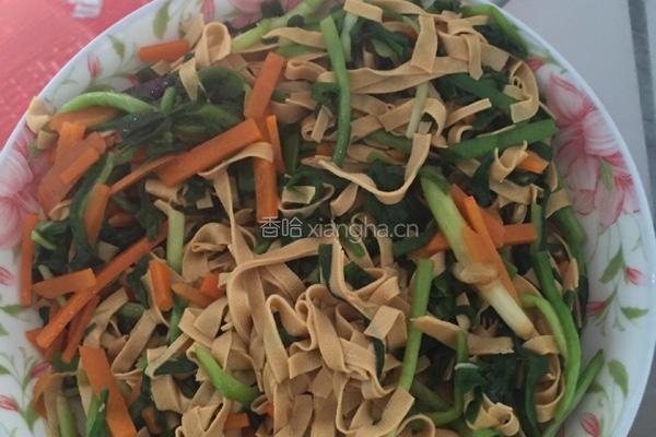 豆腐皮炒韭菜