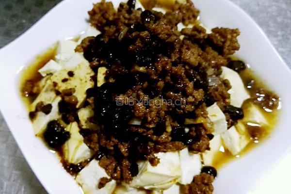 豆豉肉末蒸豆腐的做法图解6