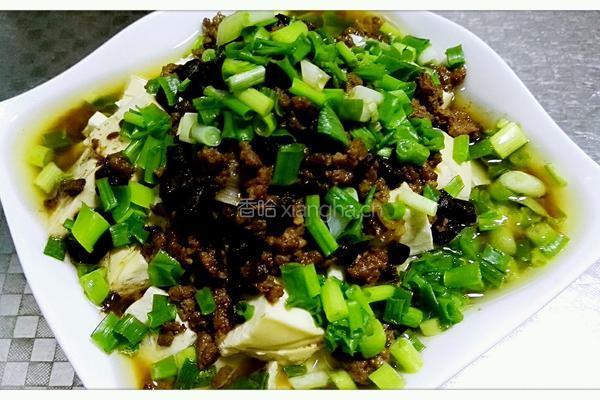豆豉肉末蒸豆腐的做法图解9