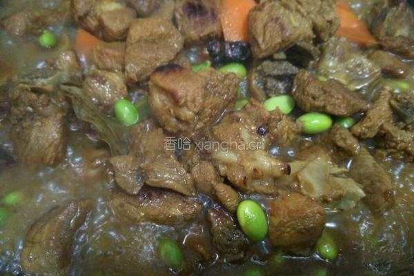 胡萝卜毛豆烧排骨的做法图解9