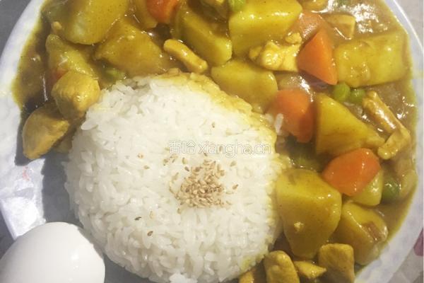 鸡块咖喱饭的做法图解7