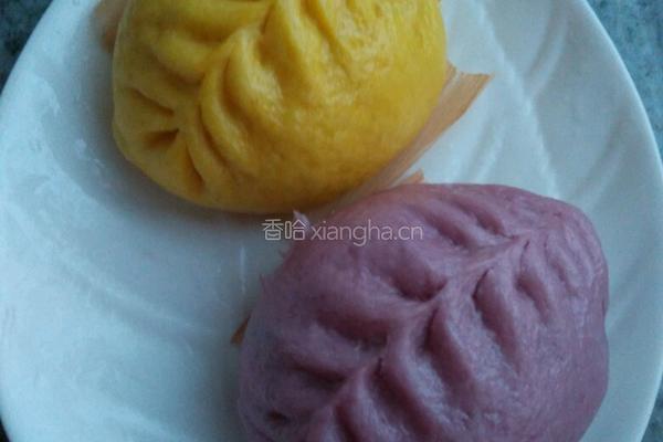 牛奶南瓜，牛奶紫薯，牛奶麦芯粉，罗卜鲜肉包子的做法图解7